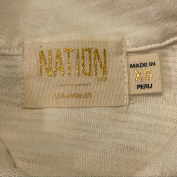 NATION LTD NWOT Ennis Feminine Workshirt in Off White - Picture 7 of 9